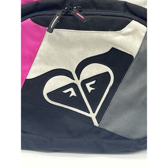 Roxy Backpack Pink White & Black “The Heart Of Surfing” - Picture 9 of 13